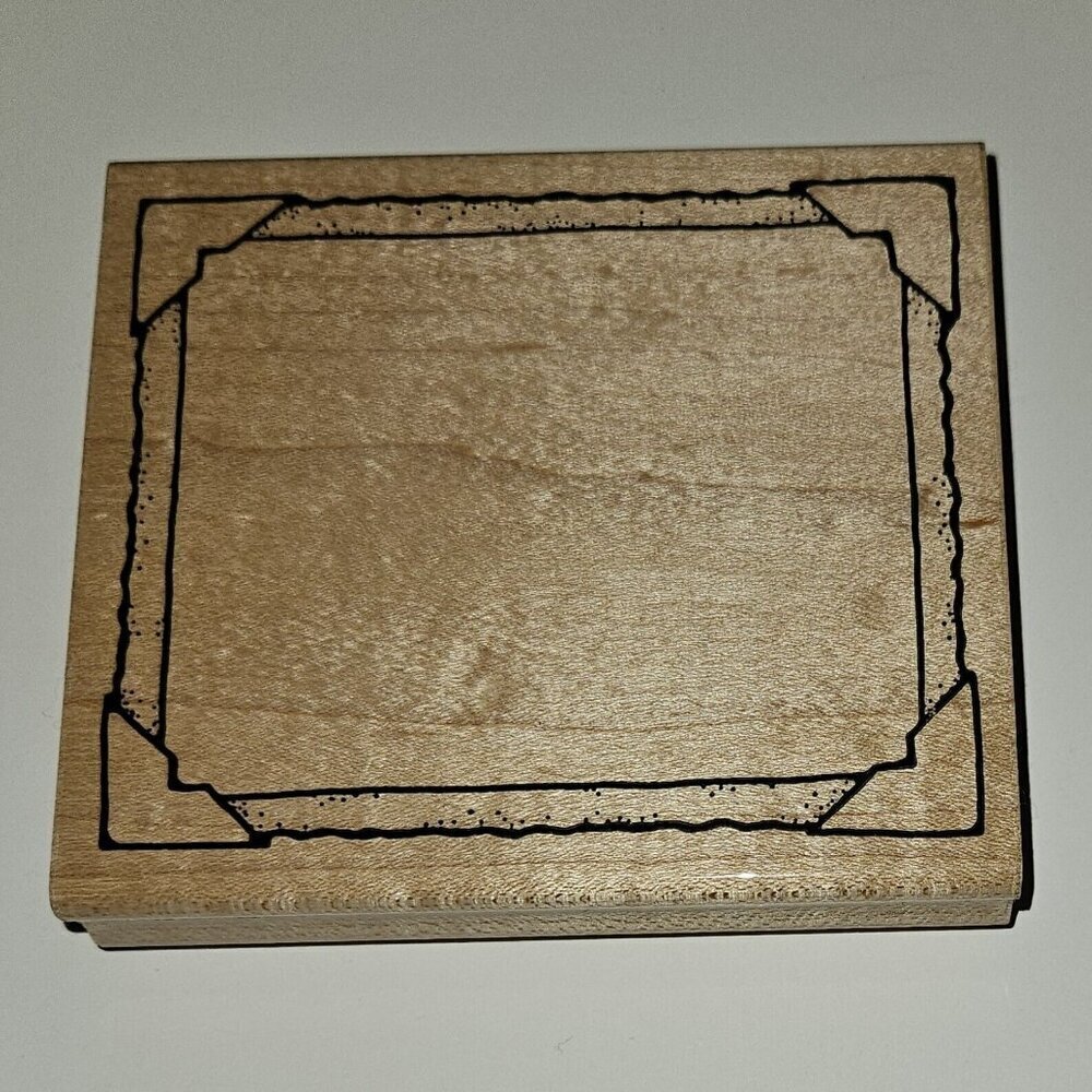 DOTS Picture Framed Rubber Stamp R 158 NEVER USED